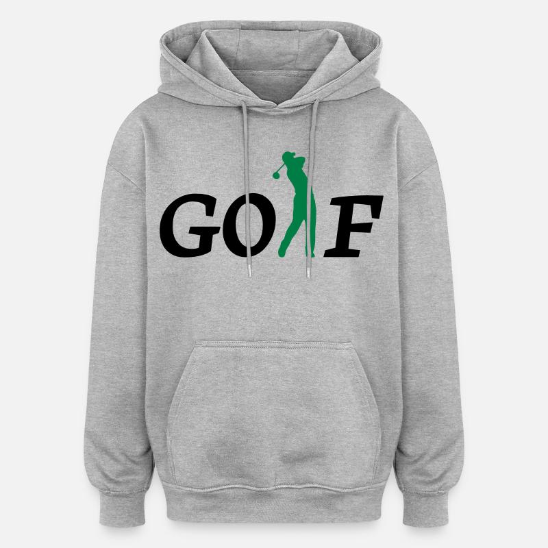 golf - Sweat à capuche oversize unisexe - gris chiné