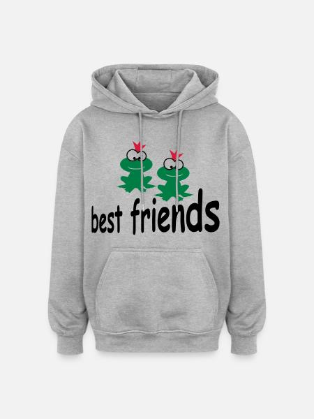 funny - Oversized Unisex Hoodie - heather grey