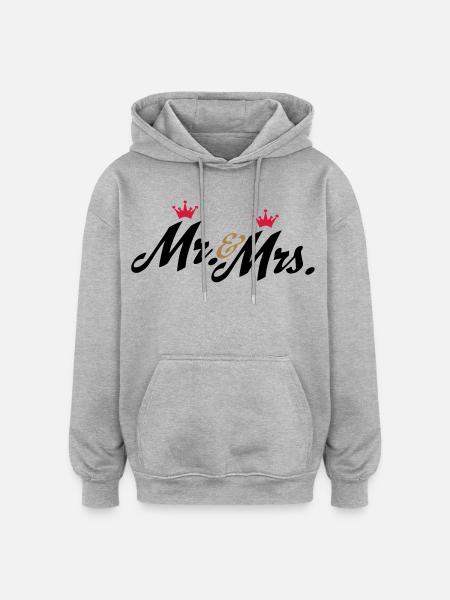 wedding - Oversized Unisex Hoodie - heather grey