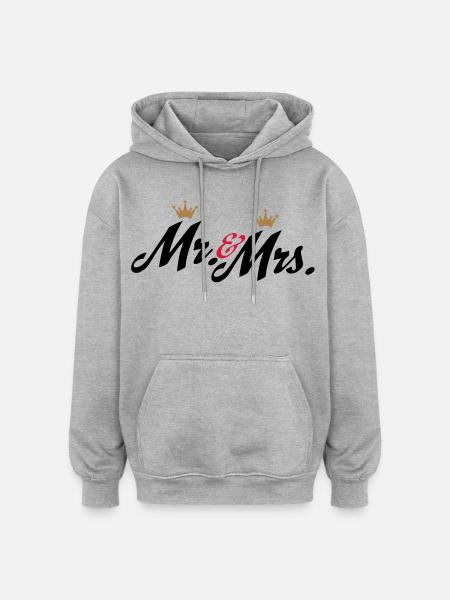 wedding - Oversized Unisex Hoodie - heather grey