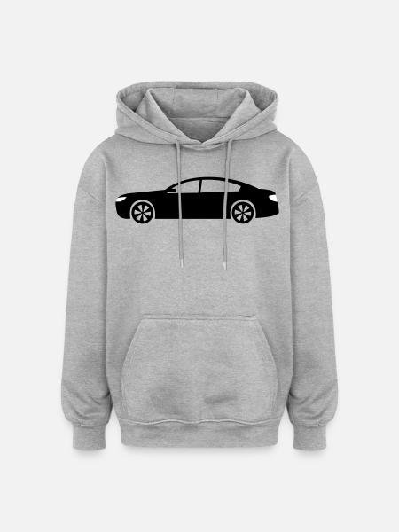 Auto - Oversized Unisex Hoodie - Grau meliert