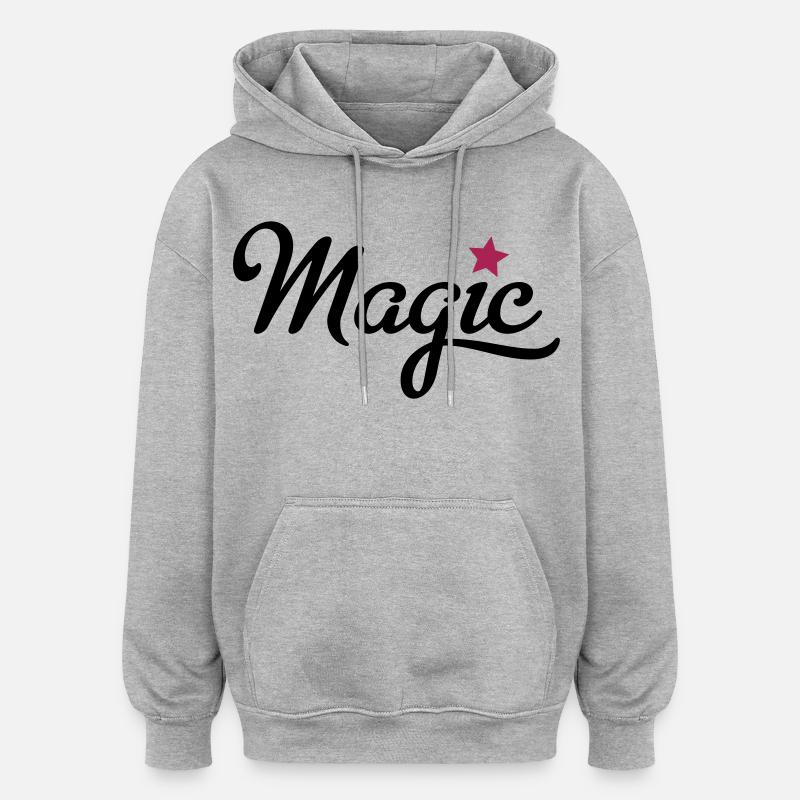 magic - Oversized Unisex Hoodie - heather grey