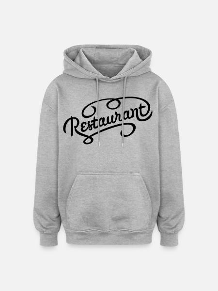 restaurant - Oversized Unisex Hoodie - heather grey