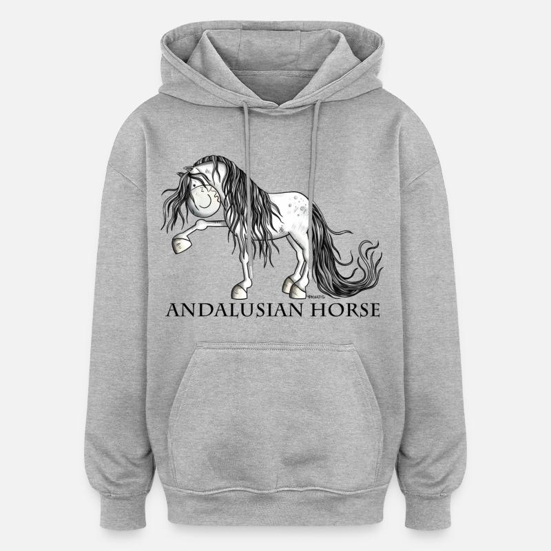 Süßer Andalusier - Oversized Unisex Hoodie - Grau meliert