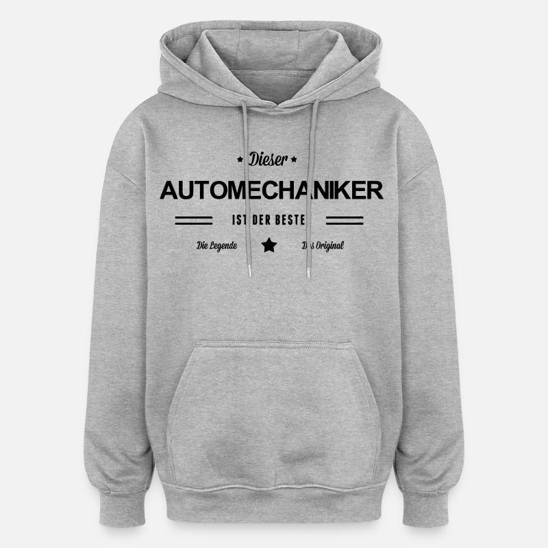 Bester Automechaniker - Oversized Unisex Hoodie - Grau meliert