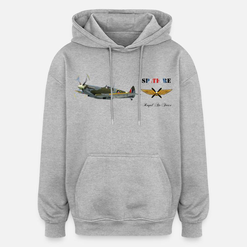 Spitfire - Sweat à capuche oversize unisexe - gris chiné