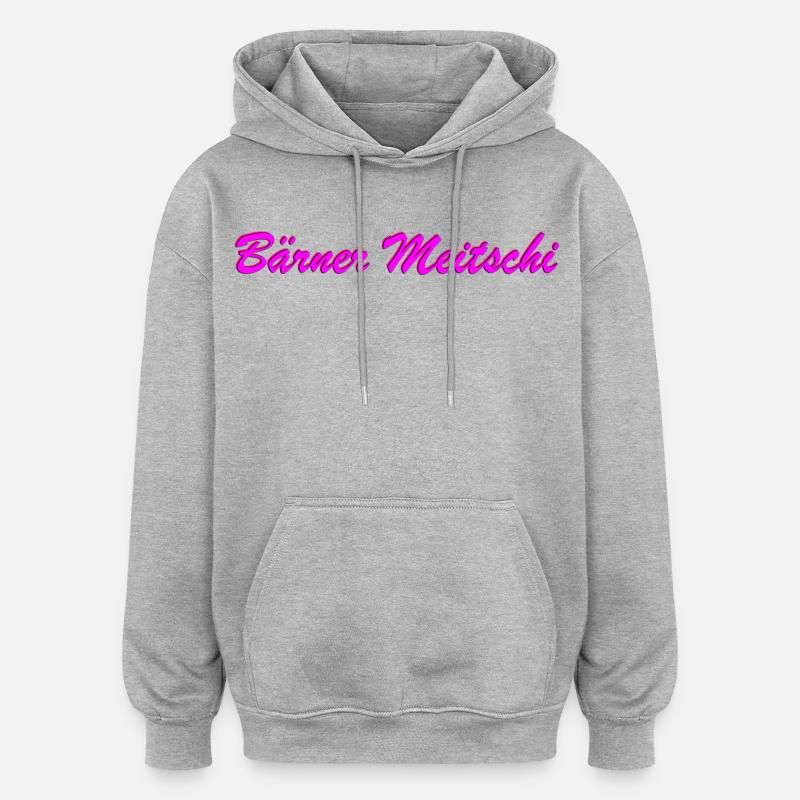 Bärner Meitschi - Oversized Unisex Hoodie - Grau meliert