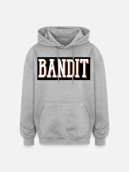 bandit dieb ganowe - Oversized Unisex Hoodie - Grau meliert