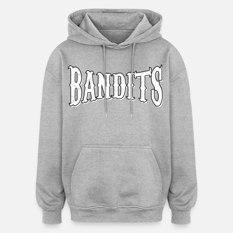 Bandits - Sweat à capuche oversize unisexe - gris chiné