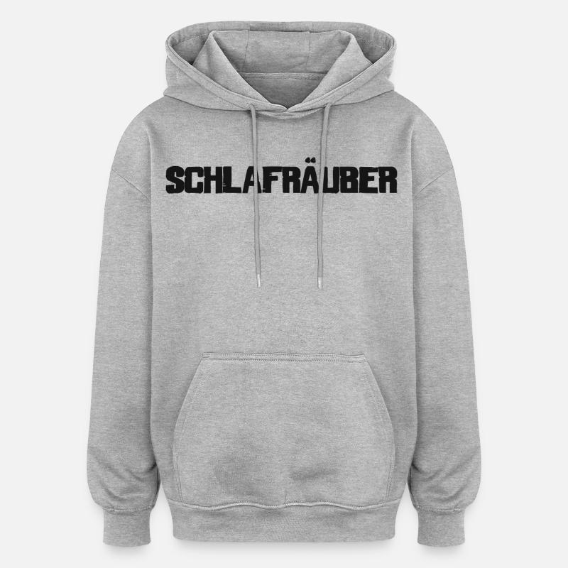 Ladrones del sueño - Sudadera con capucha oversize unisex - gris jaspeado