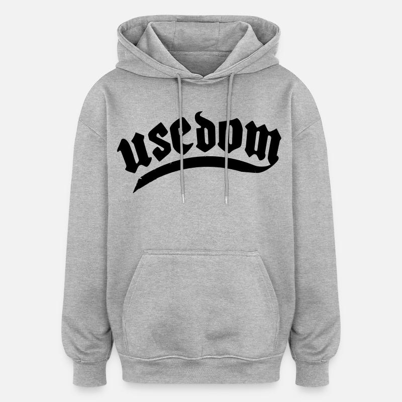 Chemise de l’île d’Usedom - Sweat à capuche oversize unisexe - gris chiné