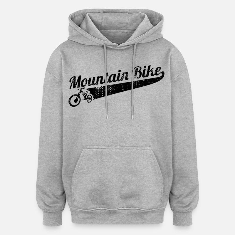 VTT - Sweat à capuche oversize unisexe - gris chiné