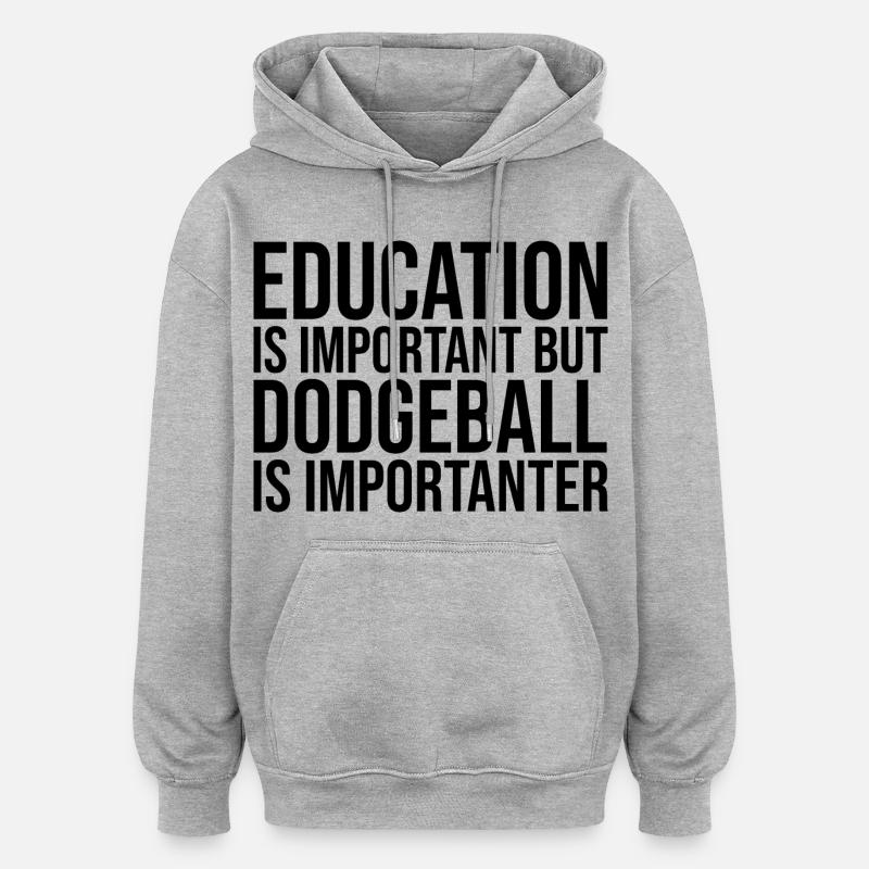 Ballon chasseur - Sweat à capuche oversize unisexe - gris chiné