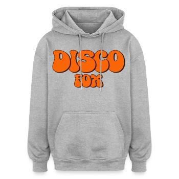 Disco Fox Tanz Tänzer Discothek Discofox tanzen - Oversized Unisex Hoodie - Grau meliert - Vorne - Noah (186cm)
