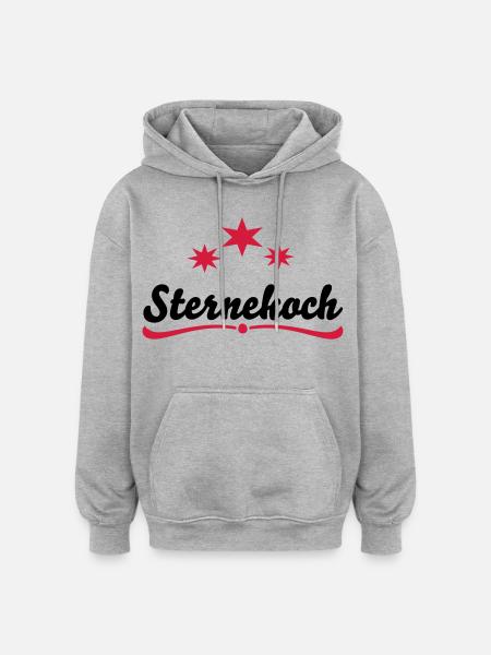 Cooking Apron Star Chef - Oversized Unisex Hoodie - heather grey