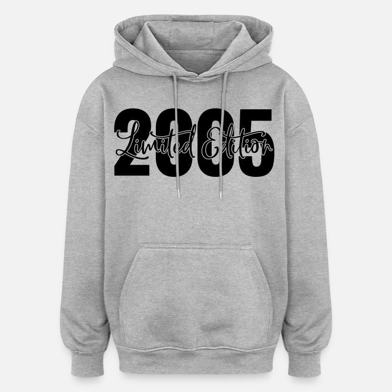 Edition limitée 2005 - Sweat à capuche oversize unisexe - gris chiné