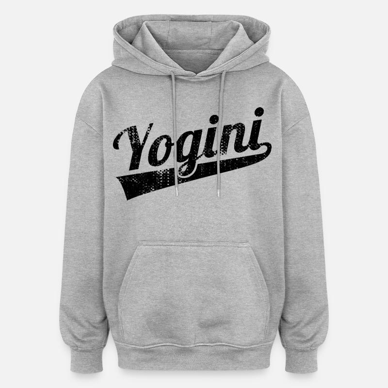 Yogini - Sweat à capuche oversize unisexe - gris chiné