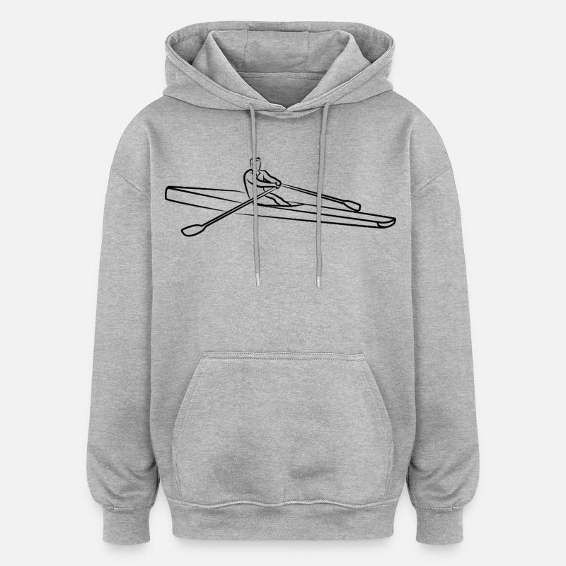 Rematore - Felpa con cappuccio unisex oversize - grigio melange