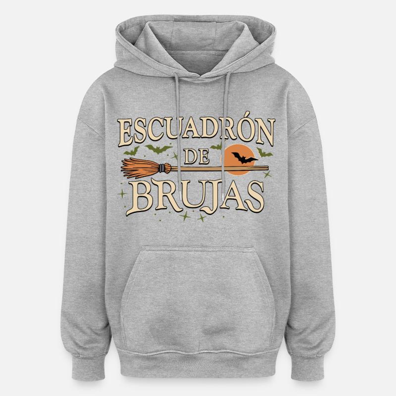 Escouade de sorcières - Sweat à capuche oversize unisexe - gris chiné