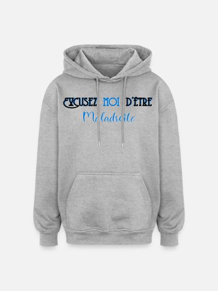 Excuse me for being clumsy - Oversized Unisex Hoodie - heather grey