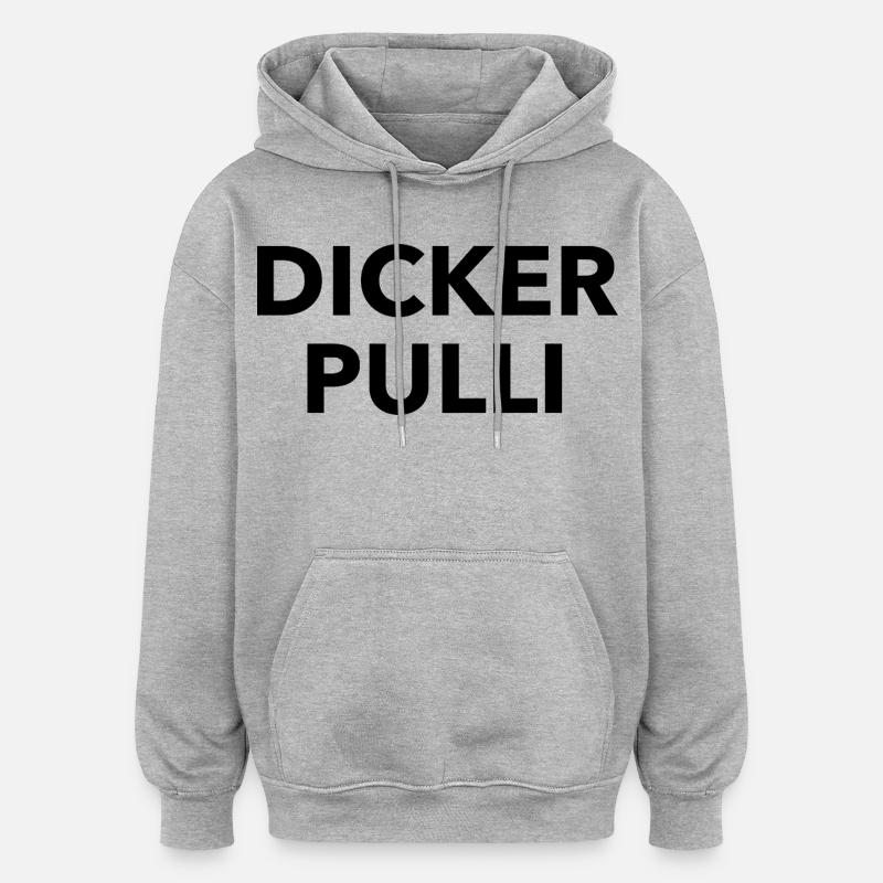 Dicker Pulli - Oversized Unisex Hoodie - Grau meliert