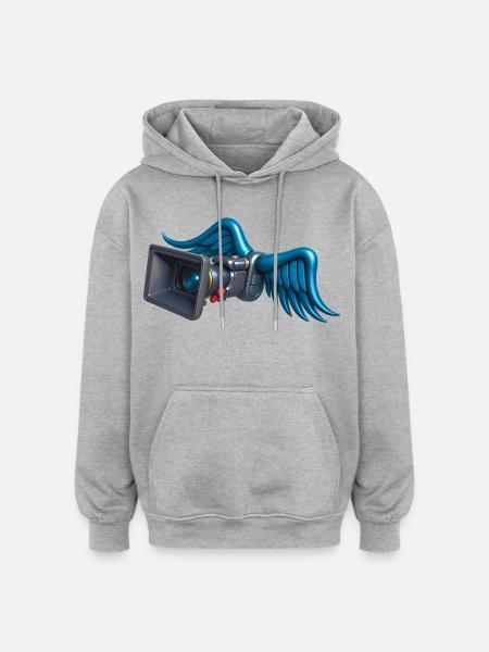 ANGELIC CAM - sound & vision - Oversized Unisex Hoodie - heather grey