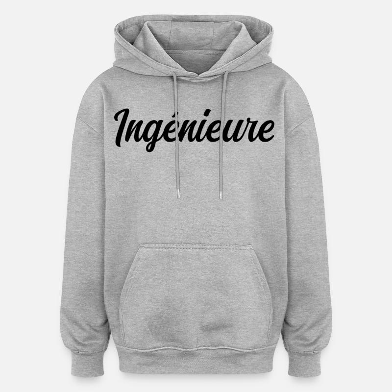 Technical Design Engineer Science Project - Oversized Unisex Hoodie - heather grey