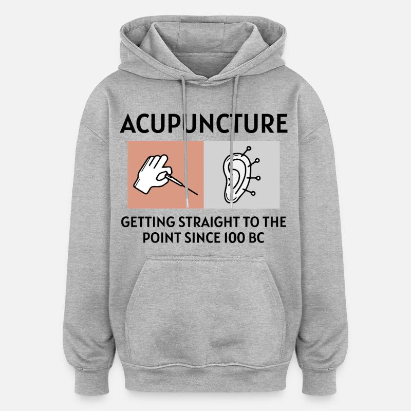Licensed TCM Practitioner Expert Historical - Oversized Unisex Hoodie - heather grey