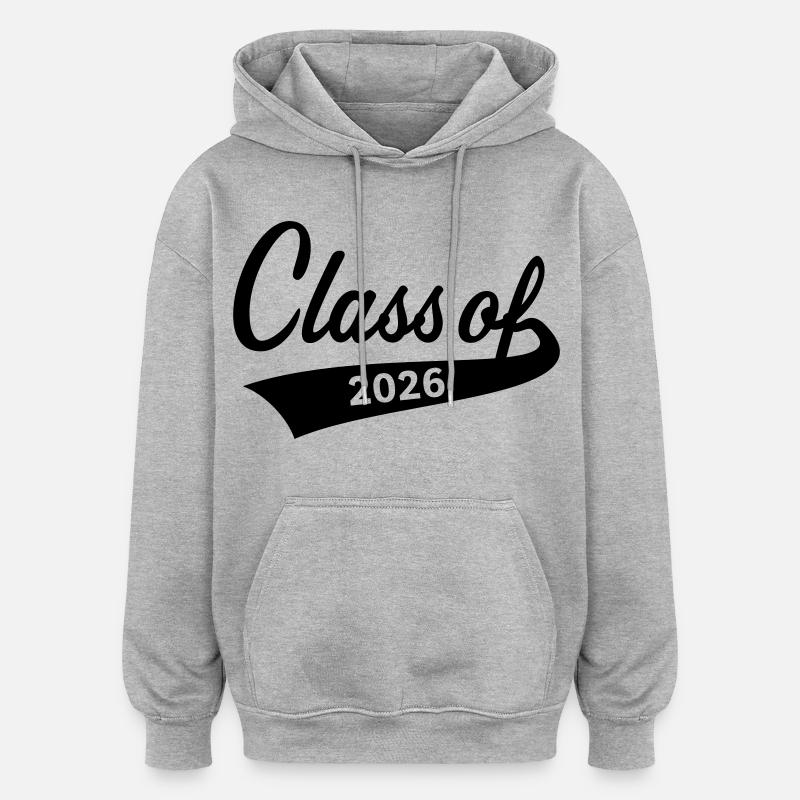 Class Of 2026 (Abschlussklasse Schulabschluss B) - Oversized Unisex Hoodie - Grau meliert