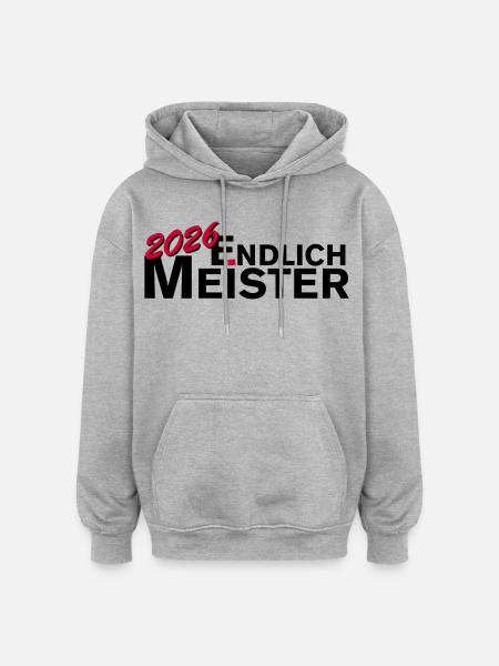 Finally champion 2026 championship - Oversized Unisex Hoodie - heather grey