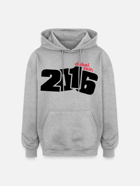 Born since 2016 - Oversized Unisex Hoodie - heather grey
