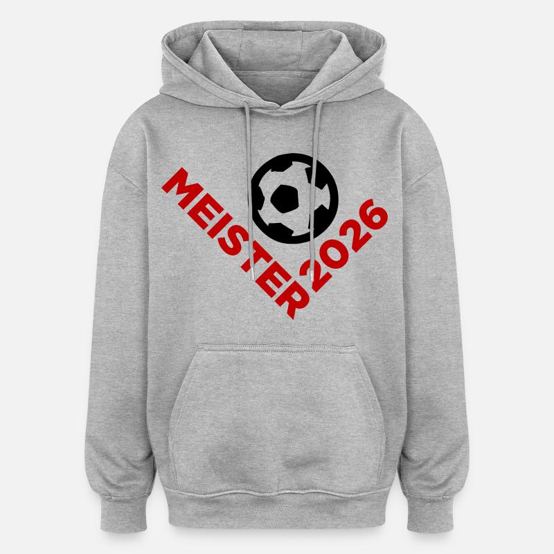 Champion 2026 Championship - Sweat à capuche oversize unisexe - gris chiné