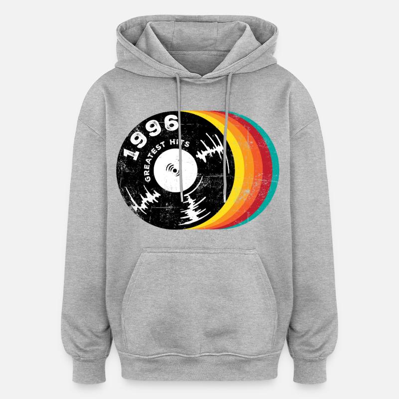 30e anniversaire du millésime 1996 - Sweat à capuche oversize unisexe - gris chiné