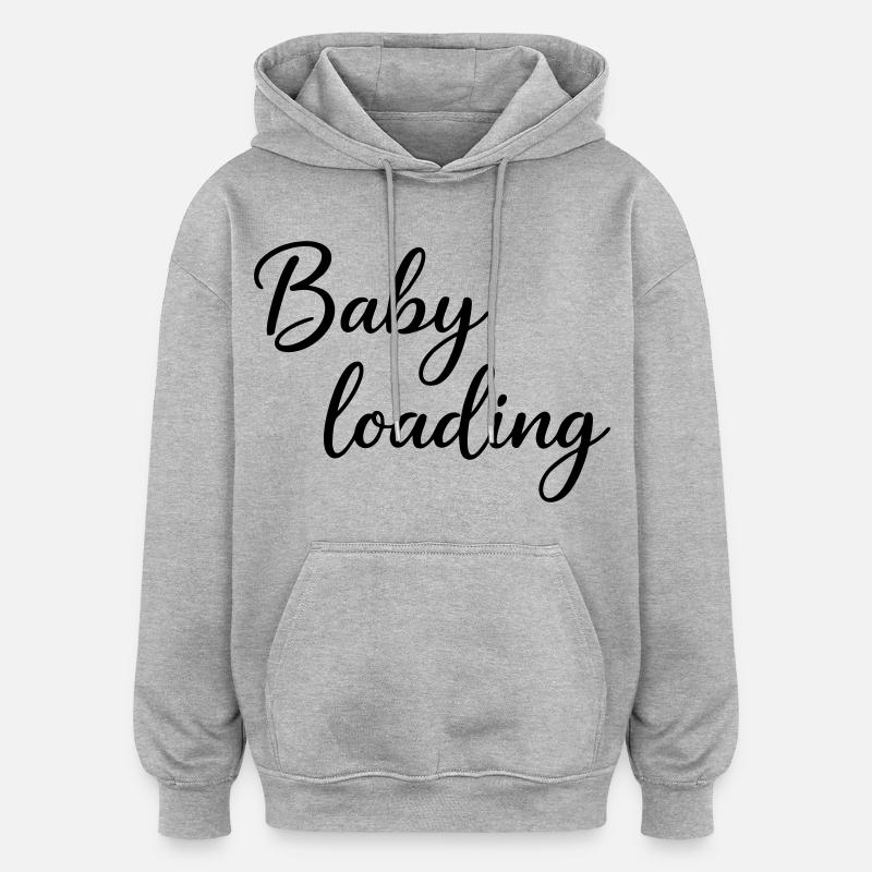 Chargement de bébé - Sweat à capuche oversize unisexe - gris chiné