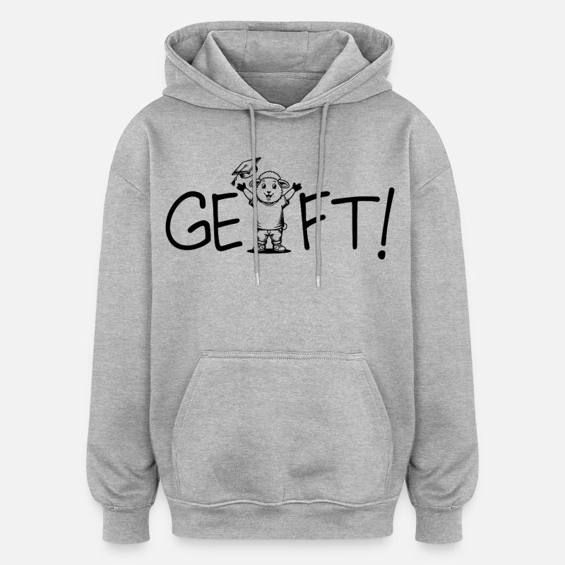 Fait ! Conclusion - Sweat à capuche oversize unisexe - gris chiné