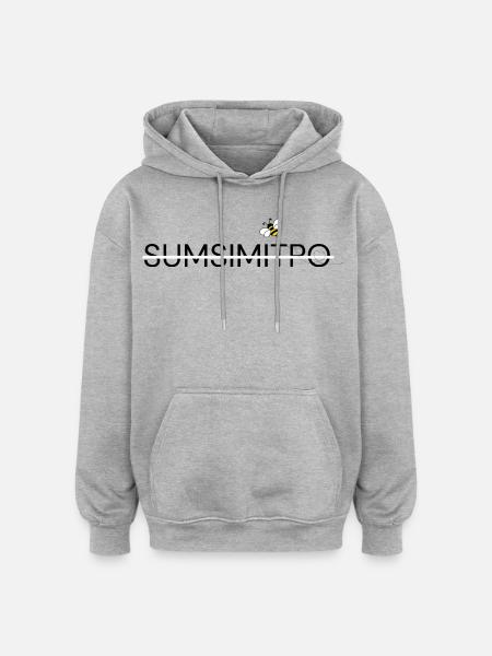 SUMSIMITPO - Oversized Unisex Hoodie - Grau meliert