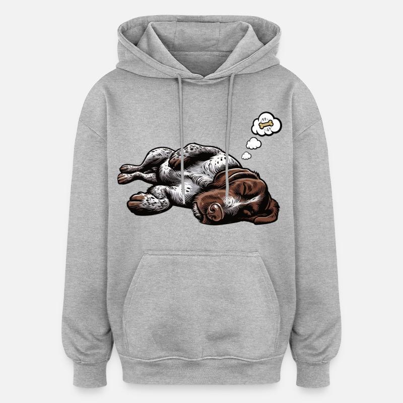 German Wirehaired German Wirehaired Owner - Oversized Unisex Hoodie - heather grey