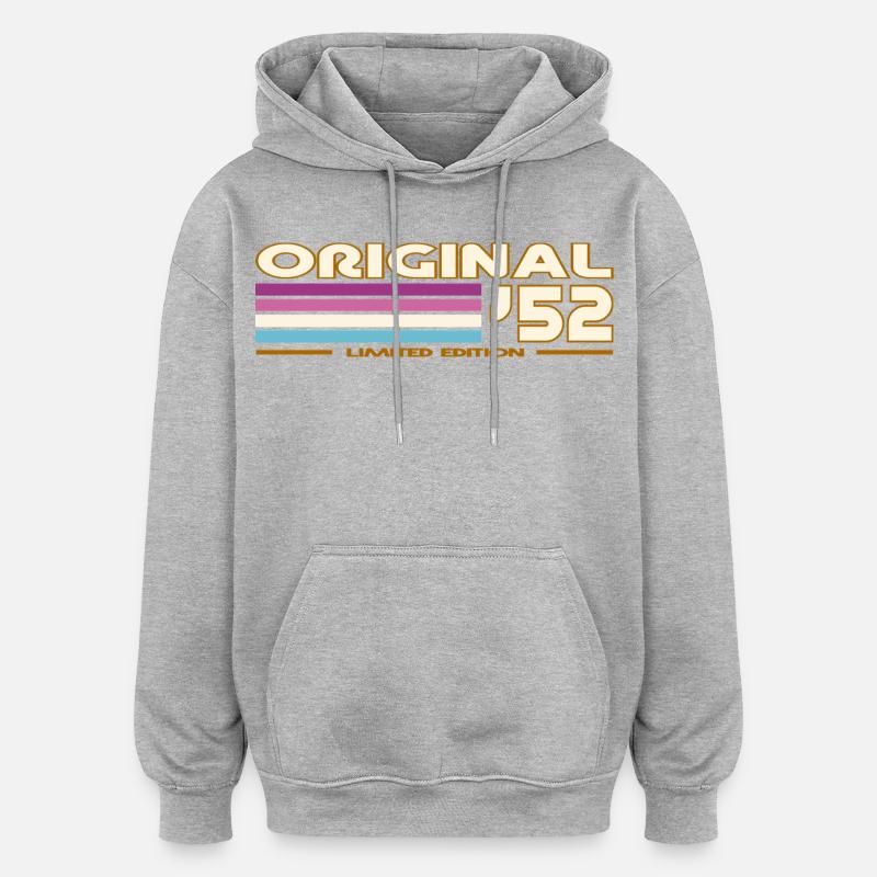 1952 - Oversized Unisex Hoodie - Grau meliert