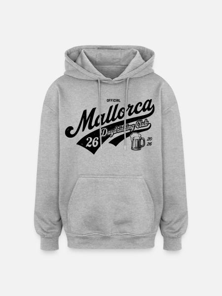 Malle 2026 Daydrinking Club 2026 - Oversized Unisex Hoodie - heather grey