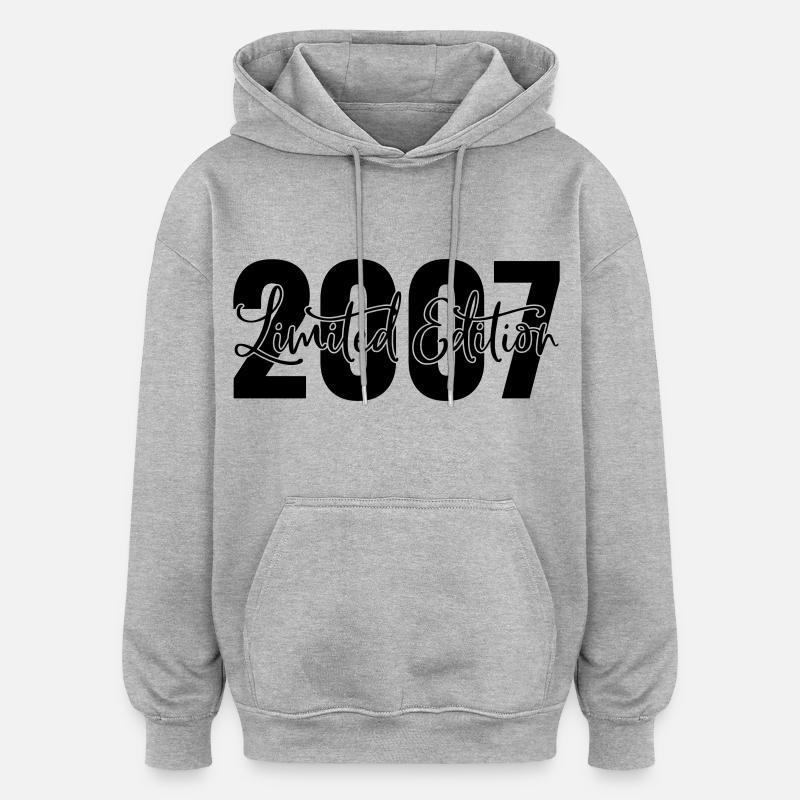 Edition limitée 2007 - Sweat à capuche oversize unisexe - gris chiné