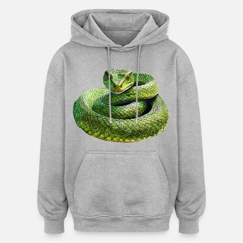 mamba - Sweat à capuche oversize unisexe - gris chiné