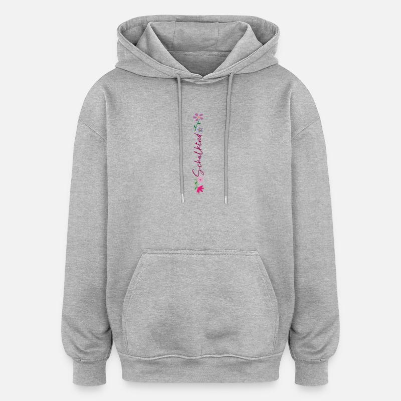 Écolier 2026 - Sweat à capuche oversize unisexe - gris chiné