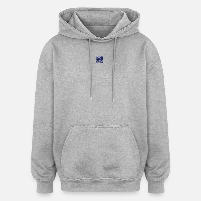 Octopuses - Oversized Unisex Hoodie - heather grey