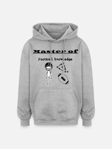 Master of Football knowledge - Oversized Unisex Hoodie - heather grey