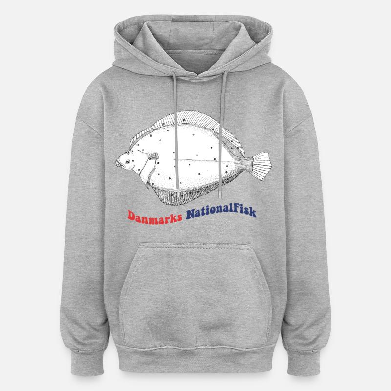 L’épagnette nationale de betteraves du Danemark - Sweat à capuche oversize unisexe - gris chiné