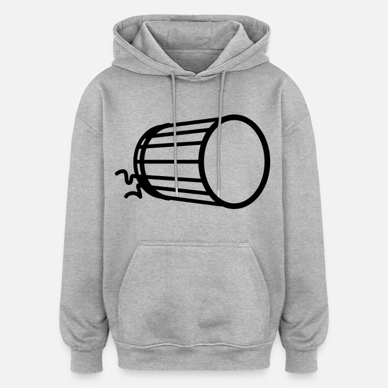 Doundounba - African drum - Oversized Unisex Hoodie - heather grey