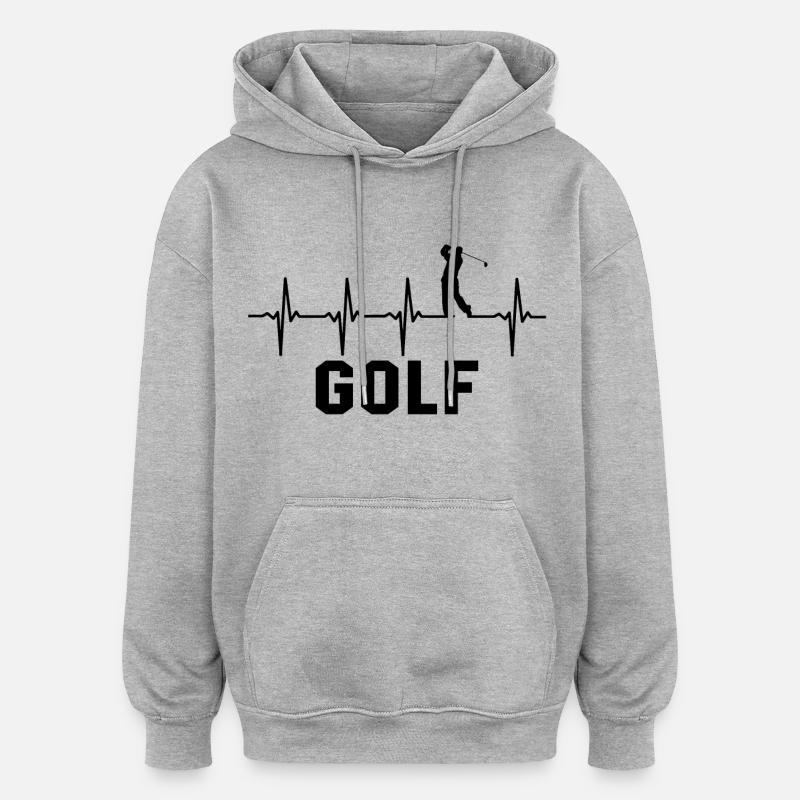 Golfeurs - Sweat à capuche oversize unisexe - gris chiné