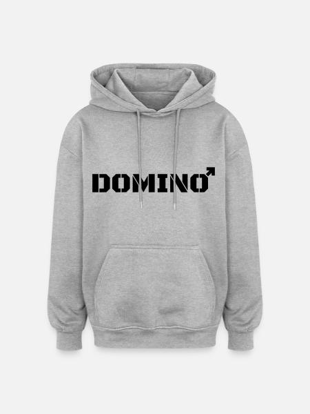 Domino instead of dominatrix - Oversized Unisex Hoodie - heather grey