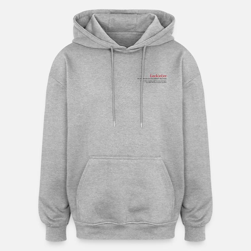 Leck Eier - Oversized Unisex Hoodie - Grau meliert