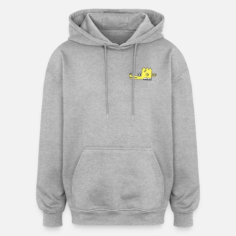 Drako der Drache - Oversized Unisex Hoodie - Grau meliert